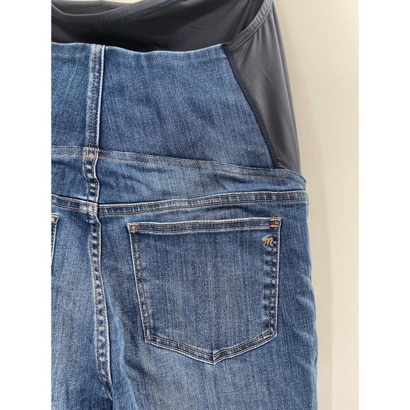 Madewell Maternity Over-the-Belly Skinny Jeans in Danny Blue Wash Denim 28 - Picture 5 of 9
